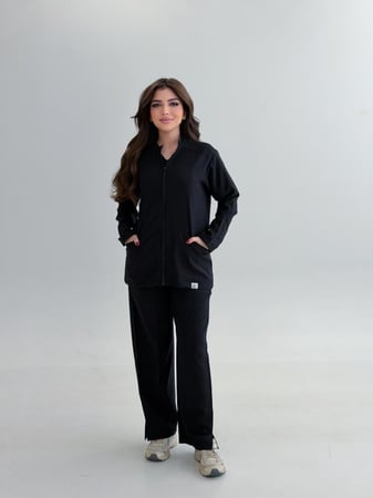 جاكيت طبي نسائي لون اسود 2