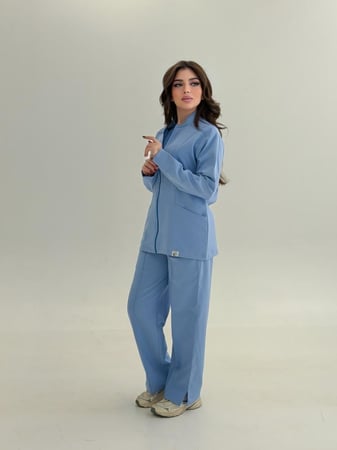 جاكيت طبي نسائي لون سماوي Sky Blue