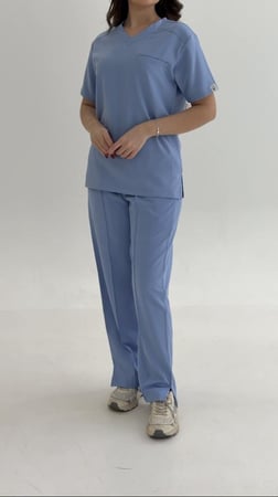 سكراب طبي نسائي لون سماوي Sky Blue