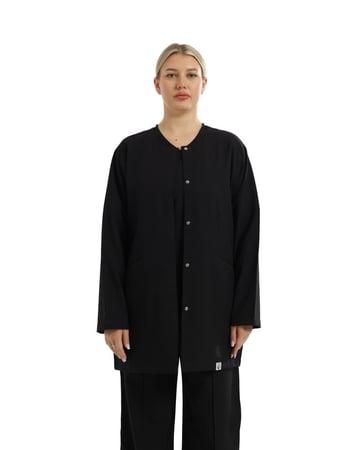 سكراب لون اسود من المعطف تصميم مريح بخامة عملية