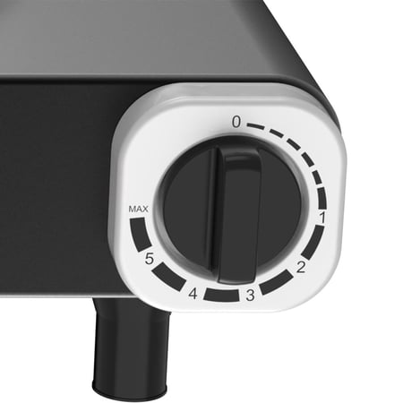 ويننج ستار سطح كهربائي , عدد 1 عين , 5 مستويات , بعنصر تسخين من الحديد الزهر , حماية من السخونة الزائدة , 1500 واط , اسود , ST-9753