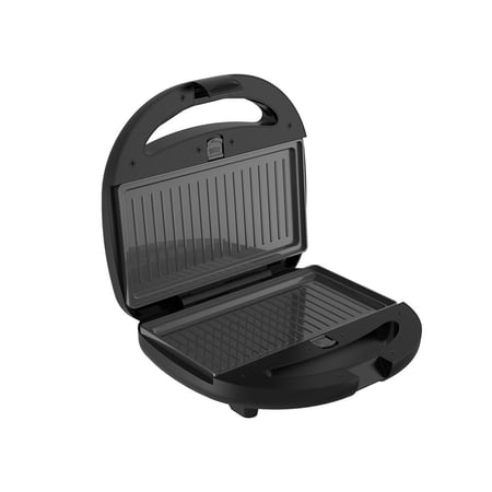 ويننج ستار صانع الساندويتش , سطح طهي غير لاصق مزدوج الوجه , متعدد الوظائف , 800 واط , فضي , ST-9450