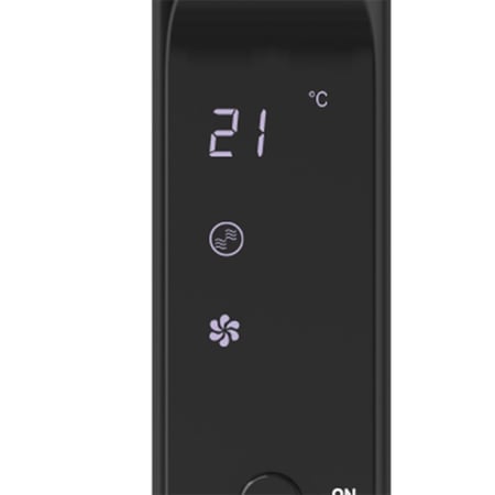 ويننج ستار مروحة عامودية , 3 سرعات , 5 شفرات ، 16 بوصة , ريموت كنترول , شاشة ديجيتال , 55 واط , اسود , ST-4204