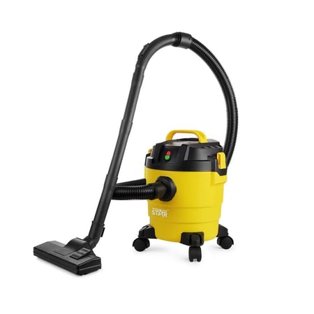 ويننج ستار مكنسة كهربائية برميل , سعة 10 لتر , رطب وجاف , للأرضيات و السجاد و الزوايا , 1000 واط , اصفر اسود , ST-5035