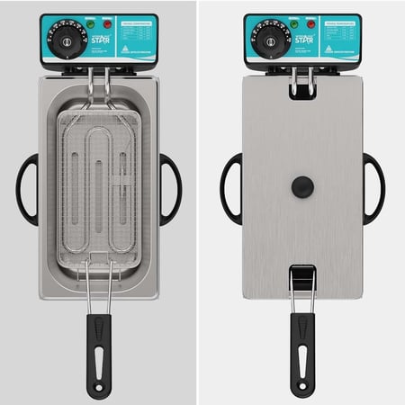 ويننج ستار قلاية كهربائية ، سعة 4 لتر , سطح غير لاصق , 2000 واط , ابيض , ST-9203