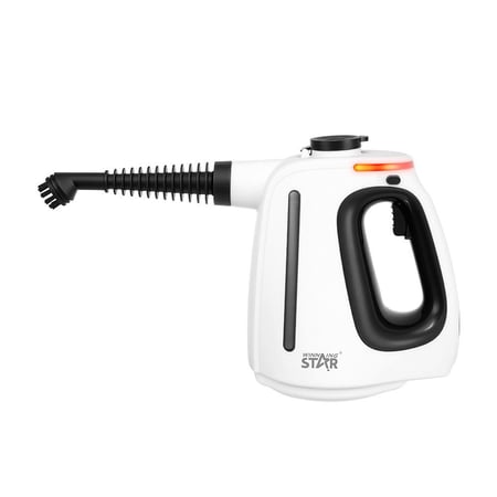 ويننج ستار جهاز تنظيف البخار , لتنظيف الزوايا الصعبة والأسطح المتنوعة , إزالة الدهون , إزالة البكتيريا والجراثيم بنسبة 99.9٪ , تعقيم بدرجة حرارة عالية , 1350 واط , ابيض , ST-4607