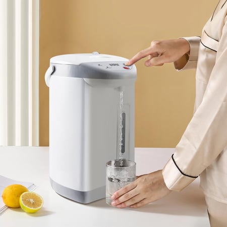 ويننج ستار غلاية كهربائية استانلس ستيل , سعة 3 لتر , نظام حماية من التشغيل بدون ماء , 1800 واط , ابيض , ST-6026