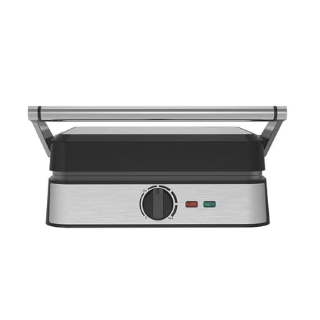 ويننج ستار شواية كهربائية , سطح طهي غير لاصق مزدوج الوجه , متعدد الوظائف , 2200 واط , فضي , ST-9399