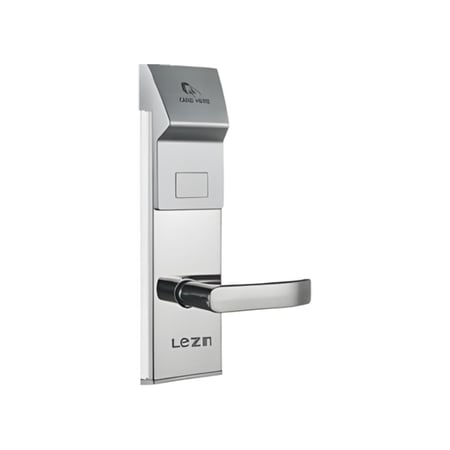 قفل فندقي ذكي – فضي (2580)  (Hotel Smart Lock – Encoder System)RF  SILVERF  BLACK(يمين)