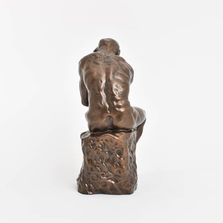 AUGUSTE RODIN; The Thinker sculpture