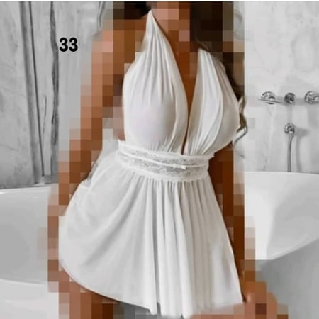 لانجري ابيض جذاب