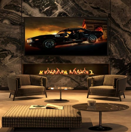 جريس - شاشة 65 بوصة - ويب اوس 4K سمارت نظام تشغيل ال جي رسيفر داخلي ريموتين تدعم جميع التطبيقات - GRT65U4K