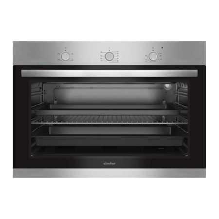 فرن سيمفر كهرباء 9 وظائف استيل 90سم B 9109 MERM