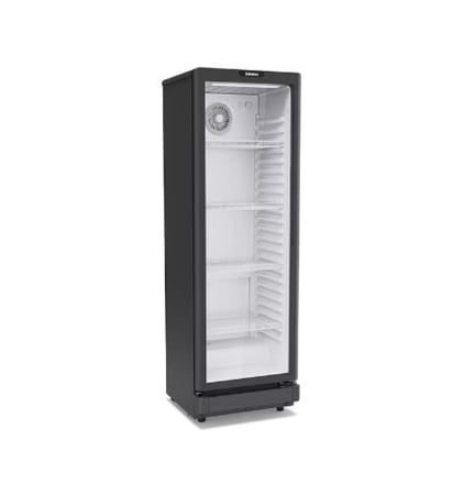 جنرال سوبريم ثلاجة عرض باب واحد زجاجي (240 لتر)، أسود - GS230XB