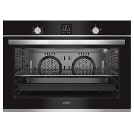 فرن سيمفر كهرباء 10 وظائف ديجتال اسود مروحتين توزيع حراري 90 سم B 9109 DERB