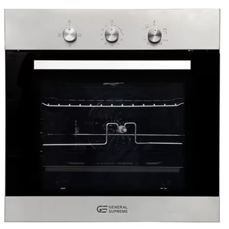 جنرال سوبريم , فرن غاز مدمج (بلت ان) ,60سم 64 لتر, 3 وظائف , ستانلس ستيل, ايطالي , GSO603IGMM