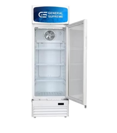 جنرال سوبريم , ثلاجة عرض باب واحد زجاجي 11.59 قدم ,328 لتر ,ابيض - GSSC320H
