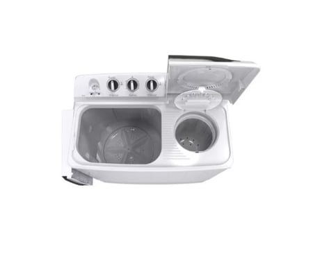 جنرال سوبريم غسالة نصف اوتوماتيك حوضين 14 كيلو, أبيض - GSTT14XW