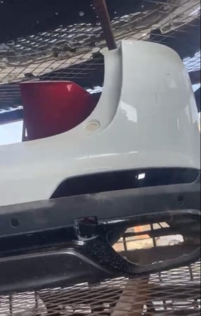 صدام خلفي سيارة جيلي توجيلا موديل 2022