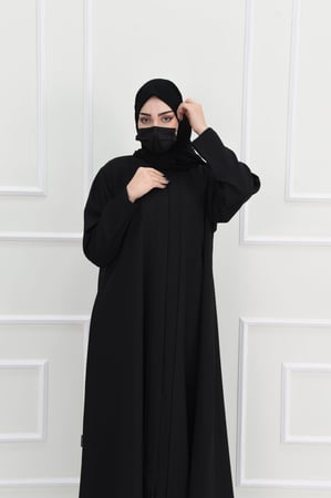 عباية كلوش كريب بثنيات