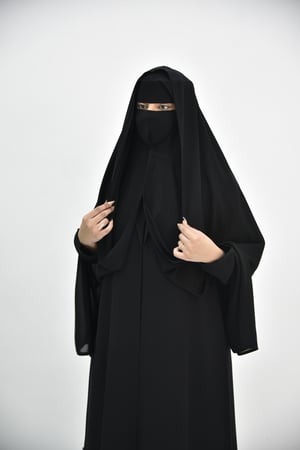 خمار إسلامي كويتي من قماش ليزر