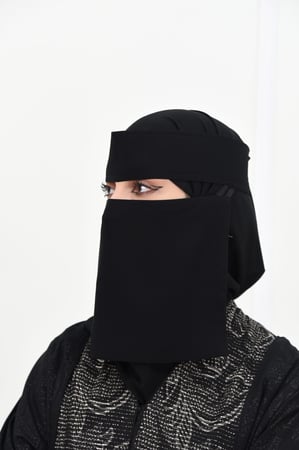 نقاب مطاطين مقوى مائل