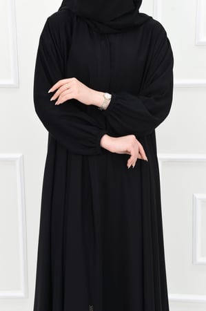 عباية كلوش سادة كم مطاط