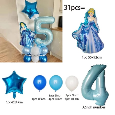 بالون سندريلا حسب العمر