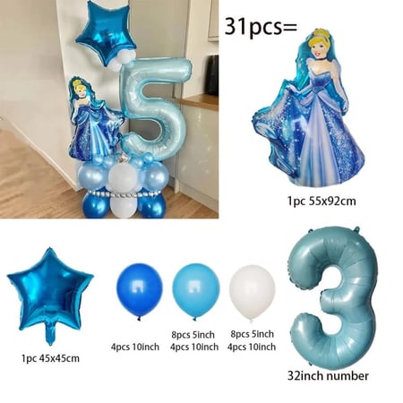 بالون سندريلا حسب العمر