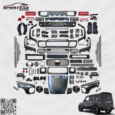 كت خارجي (طقم تحويل) مرسيدس G-Class موديلات 2010-2017 إلى شكل G-Brabus 2023