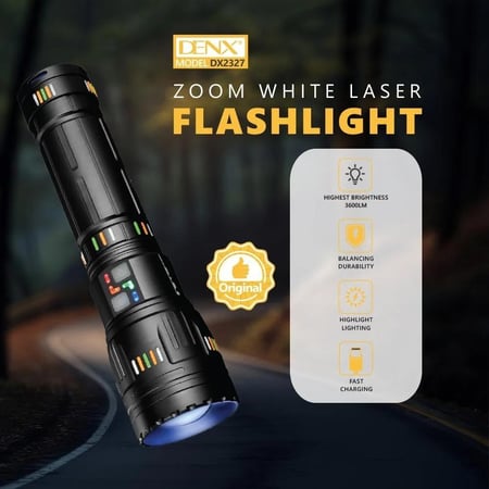كشاف LED قوي للرحلات مع شاحن متنقل (باور بانك)