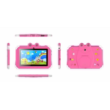 تابلت تعليمي للاطفال7 انش ضد الكسر ذاكرة 128 جيجا, رام 4 جيجا مع هدية ساعة