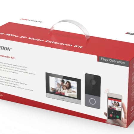 انتركوم IP منزلي مع كاميرا ملونة DS-KIS603-P IP VIDEO TINTERCOM KIT) هيكفجين