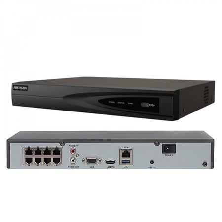 جهاز تسجيل NVR - 8 قنوات POE يدعم الى دقة 8 ميجا - هيكفجن