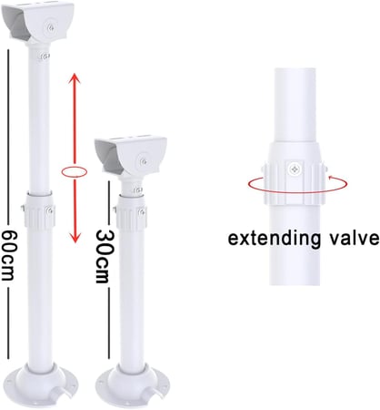 حامل جداري 30 سم يتحول لـ 60 سم