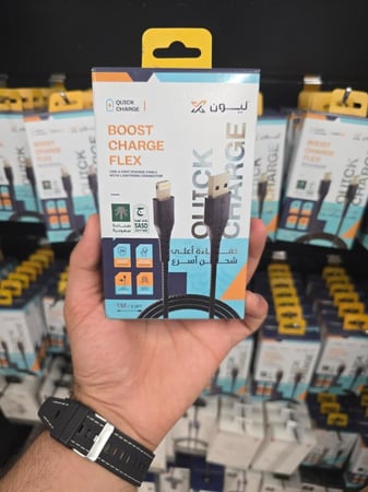 Lion X iPhone cable 1m كابل شحن متوافق مع أجهزة Apple