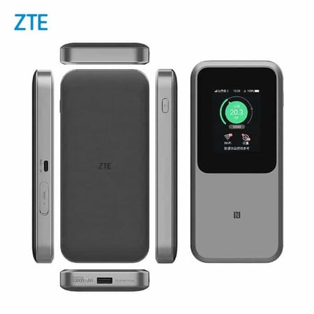 مودم zte 5G موديل MU5120 تصميم مدمج وقوي يوفر تغطية عالية وكفاءة تشغيل