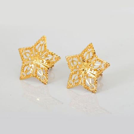 حلق ذهب عيار 21