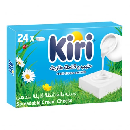 جبنة كيري 24 حبة بالقشطة قابلة للدهن وطازجة 400 جرام kiri