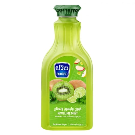 نادك عصير كيوي وليمون ونعناع بدون سكر مضاف 1.3 لتر
