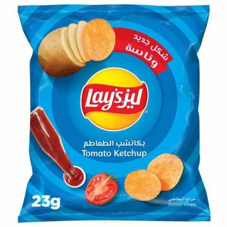 بطاطس ليز بكاتشب الطماطم 23جم Lays