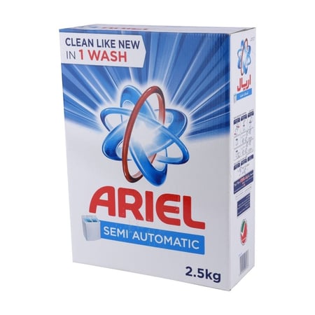 مسحوق غسيل اريال نصف اوتوماتيك 2.5 كجم