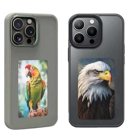 كفر جوال ذكي بالحبر الإلكتروني ذكي بشاشة NFC Refesh ، بدون بطارية iPhone 15 ، 14 ، 13 Pro Max