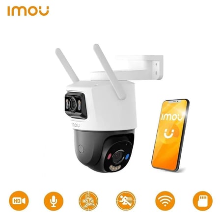 كاميرا واي فاي 10 ميجا خارجية متحركة بعدستين نوع ايمو Imou Cruiser Dual outdoor security camera 10MP smart camera