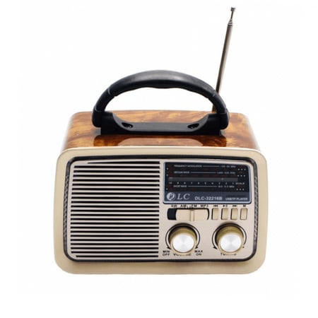 راديو زمان متنقل يدعم البلوتوث قابل للشحن DLC-32216