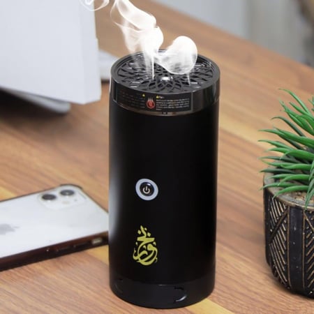المبخرة الذكية - مبخرة الكترونية محمولة مع منفذ شحن USB ضمان سنة ماركة DLC