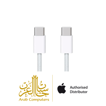كيبل ايفون 16 الأصلي 1 متر 60 واط منفذ USB-C الى USB-C ماركة ابل ضمان حاسبات العرب - ضمان سنتين