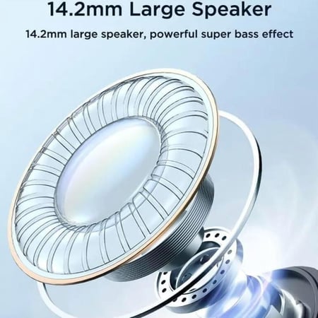 جيروم سماعه اذن سلكية مدخل 3.5mm بمايك مدمج مع حقيبه للسماعة JR-EW04