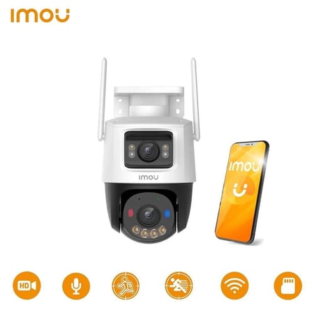 كاميرا واي فاي 10 ميجا خارجية متحركة بعدستين نوع ايمو Imou Cruiser Dual outdoor security camera 10MP smart camera