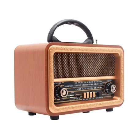 راديو زمان متنقل يدعم البلوتوث و الذاكرة و USB ماركة DLC-32282 ضمان سنتين